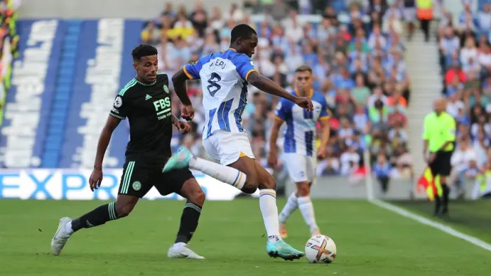 Framed Print : Brighton and Hove Albion vs Leicester City: 2022 / 23 Premier League Battle at American Express Community Stadium (September 4) Framed Print : Brighton and Hove Albion vs Leicester City: 2022 / 23 Premier League Battle at American Express Community Stadium (September 4)
