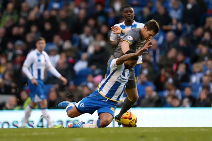 Framed Print : Brighton & Hove Albion vs. Leicester City: Home Game (December 7, 2013)
