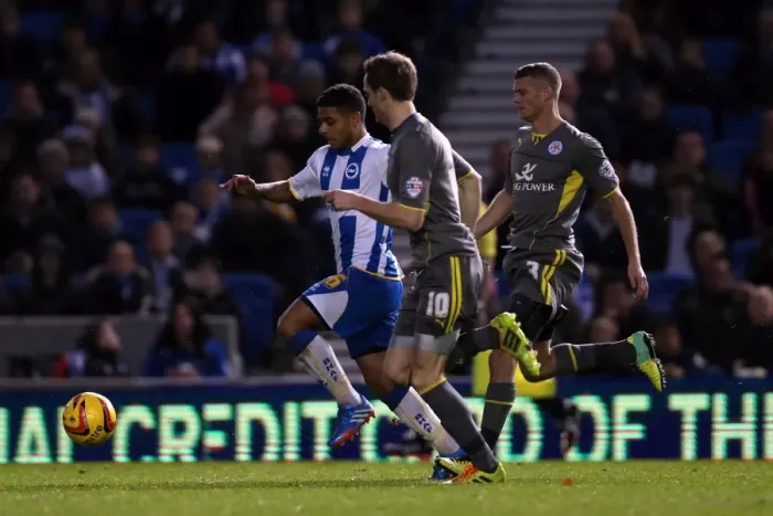 Framed Print : Brighton & Hove Albion vs. Leicester City: Home Game - December 7, 2013