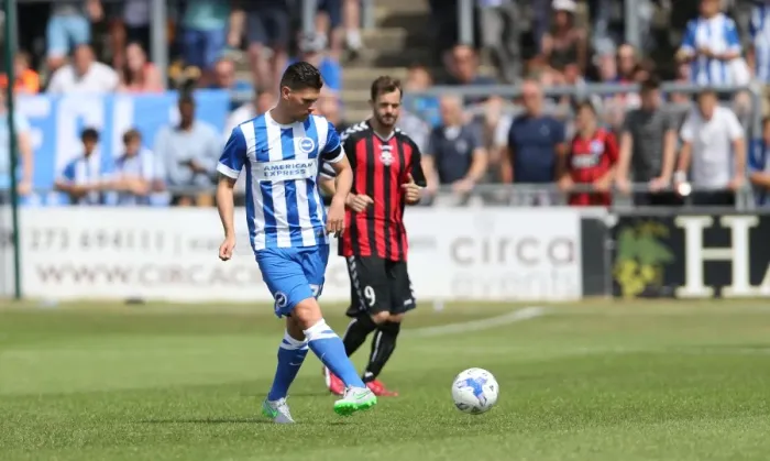 Framed Print : Brighton and Hove Albion vs Lewes: Pre-Season Friendly Clash at Dripping Pan (18 July 2015) Framed Print : Brighton and Hove Albion vs Lewes: Pre-Season Friendly Clash at Dripping Pan (18 July 2015)