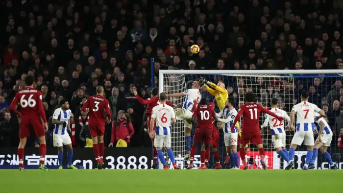 Framed Print : Brighton and Hove Albion vs Liverpool: Premier League Showdown at American Express Community Stadium (January 9, 2019) Framed Print : Brighton and Hove Albion vs Liverpool: Premier League Showdown at American Express Community Stadium (January 9, 2019)