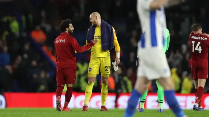 Framed Print : Brighton and Hove Albion vs Liverpool: Premier League Showdown at American Express Community Stadium (January 9, 2019)