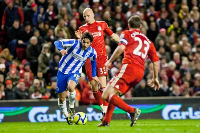 Framed Print : Brighton & Hove Albion vs. Liverpool - 2011-12 FA Cup: Away Game Framed Print : Brighton & Hove Albion vs. Liverpool - 2011-12 FA Cup: Away Game
