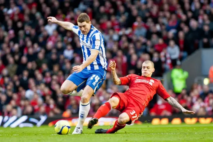 Framed Print : Brighton & Hove Albion vs. Liverpool: 2011-12 FA Cup Clash at Anfield Framed Print : Brighton & Hove Albion vs. Liverpool: 2011-12 FA Cup Clash at Anfield