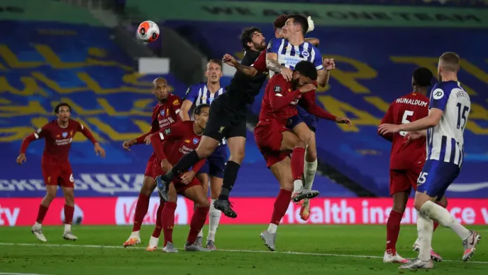 Framed Print : Brighton and Hove Albion vs Liverpool: Premier League Showdown at American Express Community Stadium (July 2020) Framed Print : Brighton and Hove Albion vs Liverpool: Premier League Showdown at American Express Community Stadium (July 2020)