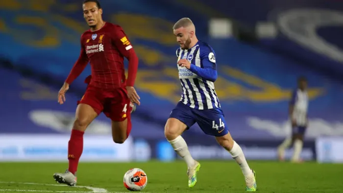 Framed Print : Brighton and Hove Albion vs Liverpool: Premier League Showdown at American Express Community Stadium (July 2020)