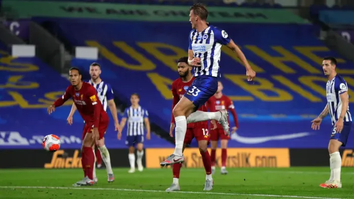 Framed Print : Brighton and Hove Albion vs Liverpool: Premier League Showdown at American Express Community Stadium (July 2020) Framed Print : Brighton and Hove Albion vs Liverpool: Premier League Showdown at American Express Community Stadium (July 2020)