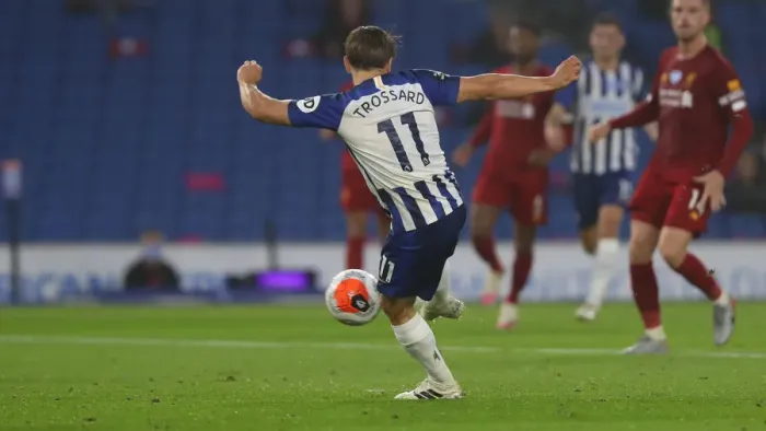 Framed Print : Brighton and Hove Albion vs Liverpool: Premier League Showdown at American Express Community Stadium (July 2020)