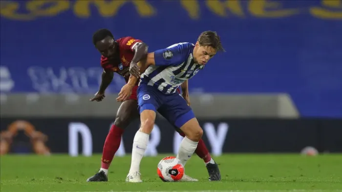 Framed Print : Brighton and Hove Albion vs Liverpool: Premier League Showdown at American Express Community Stadium (July 2020) Framed Print : Brighton and Hove Albion vs Liverpool: Premier League Showdown at American Express Community Stadium (July 2020)