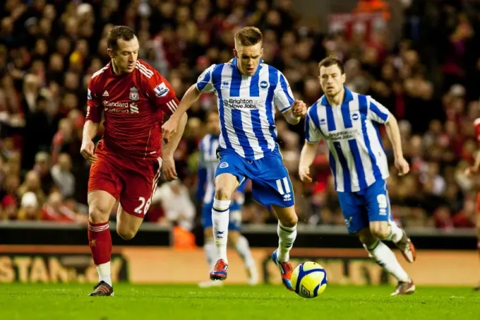Framed Print : Brighton & Hove Albion vs. Liverpool - FA Cup 2011-12: Away Game Framed Print : Brighton & Hove Albion vs. Liverpool - FA Cup 2011-12: Away Game