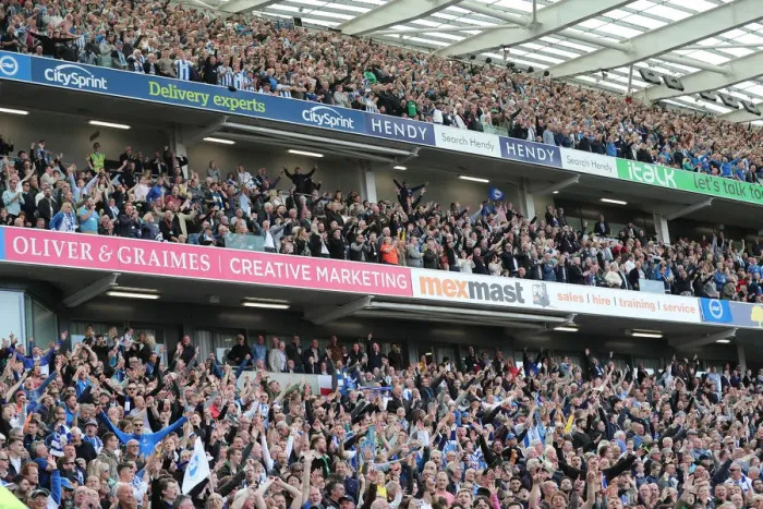 Framed Print : Brighton and Hove Albion vs Manchester City: Premier League Showdown at American Express Community Stadium (May 12, 2019) Framed Print : Brighton and Hove Albion vs Manchester City: Premier League Showdown at American Express Community Stadium (May 12, 2019)
