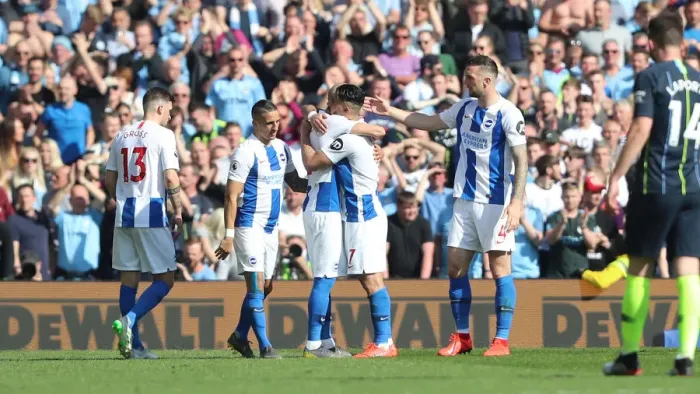 Framed Print : Brighton and Hove Albion vs Manchester City: Premier League Showdown at American Express Community Stadium (May 12, 2019) Framed Print : Brighton and Hove Albion vs Manchester City: Premier League Showdown at American Express Community Stadium (May 12, 2019)