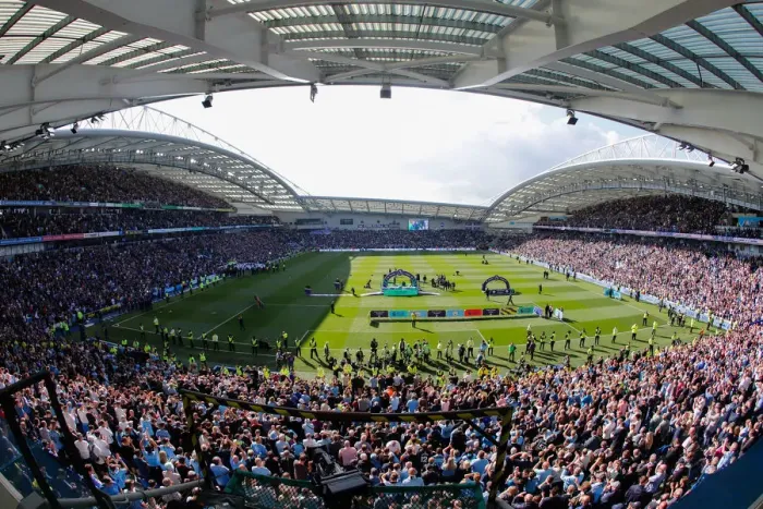 Framed Print : Brighton and Hove Albion vs Manchester City: Premier League Showdown at American Express Community Stadium (May 12, 2019) Framed Print : Brighton and Hove Albion vs Manchester City: Premier League Showdown at American Express Community Stadium (May 12, 2019)