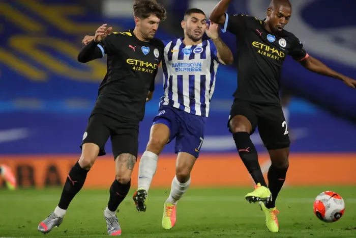 Framed Print : Brighton and Hove Albion vs Manchester City: Premier League Showdown at American Express Community Stadium (11JUL20) Framed Print : Brighton and Hove Albion vs Manchester City: Premier League Showdown at American Express Community Stadium (11JUL20)