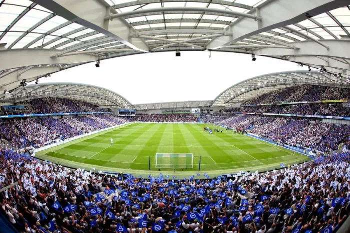 Framed Print : Brighton and Hove Albion vs Manchester United: Premier League Showdown at American Express Community Stadium (19th August 2018)