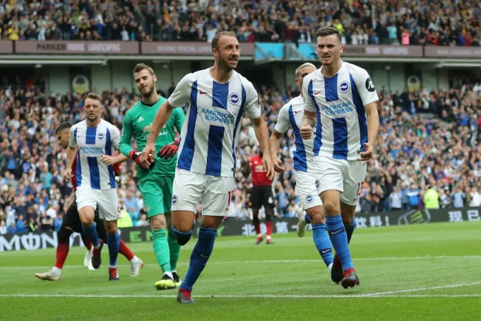 Framed Print : Brighton and Hove Albion vs Manchester United: Premier League Showdown at American Express Community Stadium (19th August 2018) Framed Print : Brighton and Hove Albion vs Manchester United: Premier League Showdown at American Express Community Stadium (19th August 2018)