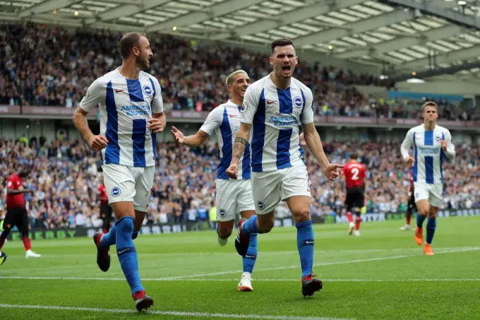 Framed Print : Brighton and Hove Albion vs Manchester United: Premier League Showdown at American Express Community Stadium (19th August 2018) Framed Print : Brighton and Hove Albion vs Manchester United: Premier League Showdown at American Express Community Stadium (19th August 2018)
