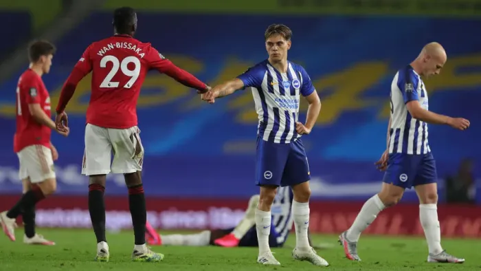 Framed Print : Brighton and Hove Albion vs Manchester United: Premier League Showdown at American Express Community Stadium (30JUN20) Framed Print : Brighton and Hove Albion vs Manchester United: Premier League Showdown at American Express Community Stadium (30JUN20)