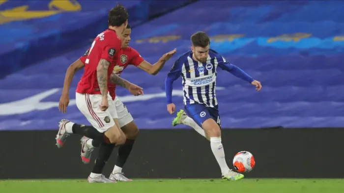 Framed Print : Brighton and Hove Albion vs Manchester United: Premier League Showdown at American Express Community Stadium (30JUN20)