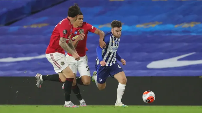 Framed Print : Brighton and Hove Albion vs Manchester United: Premier League Showdown at American Express Community Stadium (30JUN20)