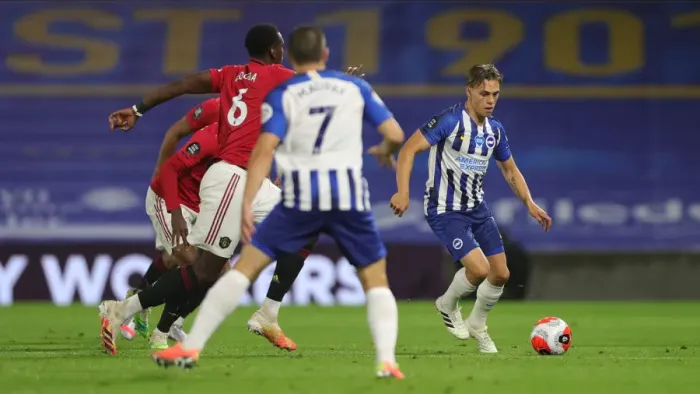 Framed Print : Brighton and Hove Albion vs Manchester United: Premier League Showdown at American Express Community Stadium (30JUN20)