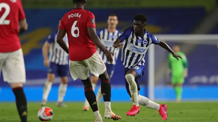 Framed Print : Brighton and Hove Albion vs Manchester United: Premier League Showdown at American Express Community Stadium (30JUN20) Framed Print : Brighton and Hove Albion vs Manchester United: Premier League Showdown at American Express Community Stadium (30JUN20)