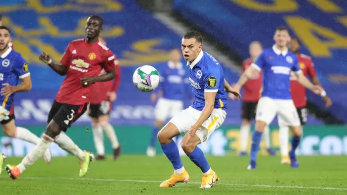 Framed Print : Brighton and Hove Albion vs Manchester United: Carabao Cup Clash at American Express Community Stadium (30SEP20) Framed Print : Brighton and Hove Albion vs Manchester United: Carabao Cup Clash at American Express Community Stadium (30SEP20)