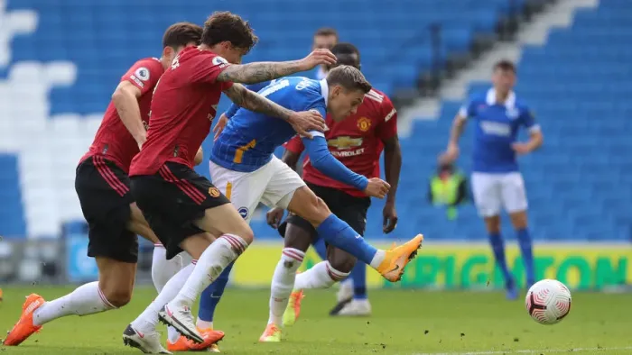 Framed Print : Brighton and Hove Albion vs Manchester United: Premier League Showdown at American Express Community Stadium (26SEP20) Framed Print : Brighton and Hove Albion vs Manchester United: Premier League Showdown at American Express Community Stadium (26SEP20)