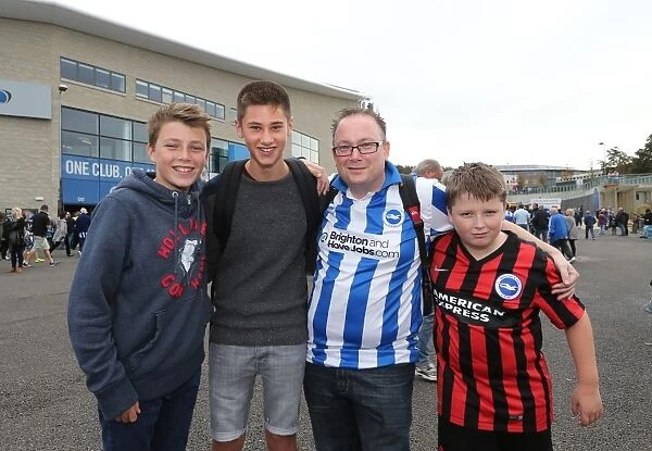 Brighton and Hove Albion vs Middlesbrough: Fans United in Anticipation (18OCT14)