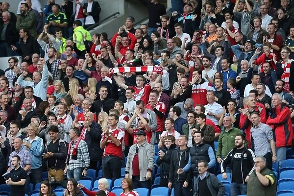Brighton and Hove Albion vs Middlesbrough: A Sea of Boro Fans at the American Express Community Stadium (18OCT14)