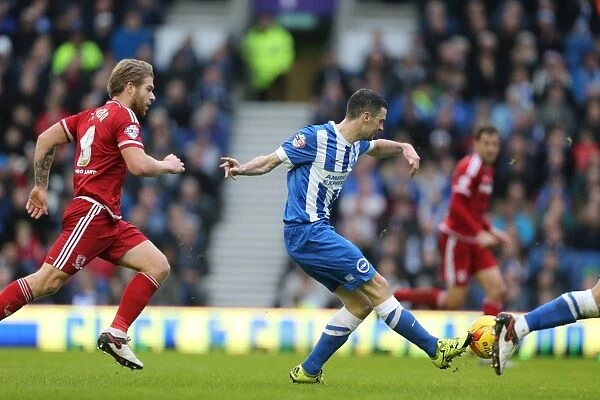 Brighton and Hove Albion vs. Middlesbrough: A Championship Showdown at the American Express Community Stadium (19DEC15)