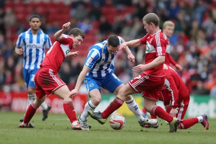 Framed Print : Brighton & Hove Albion vs. Middlesbrough: 2012-13 Away Game Framed Print : Brighton & Hove Albion vs. Middlesbrough: 2012-13 Away Game