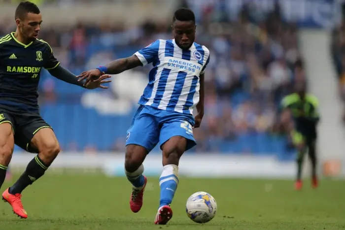 Framed Print : Brighton & Hove Albion vs Middlesbrough: Kazenga LuaLua in Action (18Oct14) Framed Print : Brighton & Hove Albion vs Middlesbrough: Kazenga LuaLua in Action (18Oct14)