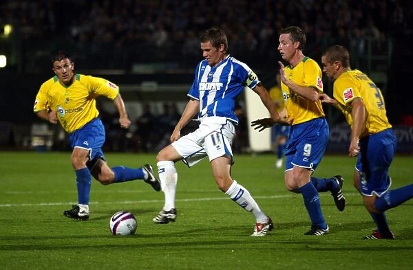 Brighton & Hove Albion vs Millwall: Dean Hammond in Action (September 7, 2007)