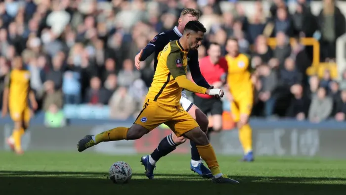 Framed Print : Brighton and Hove Albion vs. Millwall: Emirates FA Cup Quarterfinal Battle at The Den (17MAR19) Framed Print : Brighton and Hove Albion vs. Millwall: Emirates FA Cup Quarterfinal Battle at The Den (17MAR19)