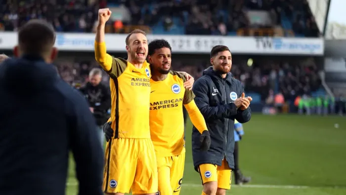 Framed Print : Brighton and Hove Albion vs. Millwall: Emirates FA Cup Quarterfinal Battle at The Den (17MAR19) Framed Print : Brighton and Hove Albion vs. Millwall: Emirates FA Cup Quarterfinal Battle at The Den (17MAR19)