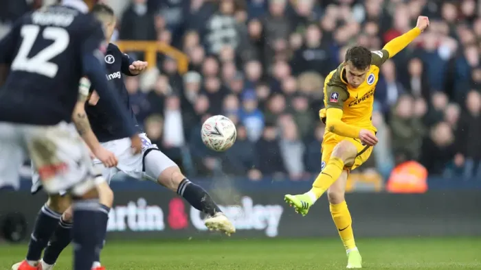 Framed Print : Brighton and Hove Albion vs. Millwall: FA Cup Quarterfinal Battle at The Den (17 March 2019)