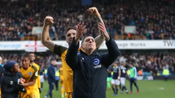 Framed Print : Brighton and Hove Albion vs. Millwall: FA Cup Quarterfinal Battle at The Den (17 March 2019)