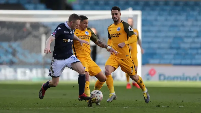 Framed Print : Brighton and Hove Albion vs. Millwall: FA Cup Quarterfinal Battle at The Den (17Mar19) Framed Print : Brighton and Hove Albion vs. Millwall: FA Cup Quarterfinal Battle at The Den (17Mar19)