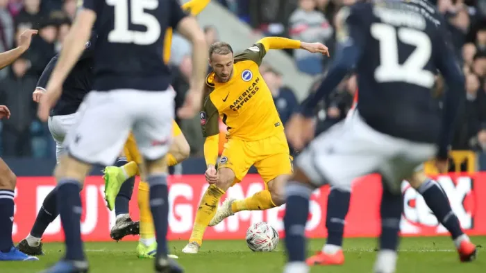 Framed Print : Brighton and Hove Albion vs. Millwall: FA Cup Quarterfinal Battle at The Den (17Mar19) Framed Print : Brighton and Hove Albion vs. Millwall: FA Cup Quarterfinal Battle at The Den (17Mar19)