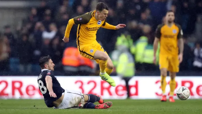 Framed Print : Brighton and Hove Albion vs. Millwall: FA Cup Quarterfinal Battle at The Den (17MAR19)