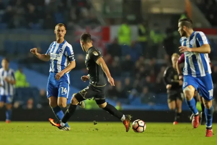 Framed Print : Brighton and Hove Albion vs Milton Keynes Dons: FA Cup 3rd Round Battle at American Express Community Stadium (January 2017) Framed Print : Brighton and Hove Albion vs Milton Keynes Dons: FA Cup 3rd Round Battle at American Express Community Stadium (January 2017)