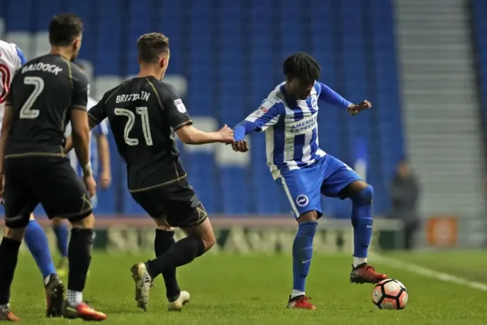 Framed Print : Brighton and Hove Albion vs Milton Keynes Dons: FA Cup Third Round Battle at American Express Community Stadium (January 7, 2017) Framed Print : Brighton and Hove Albion vs Milton Keynes Dons: FA Cup Third Round Battle at American Express Community Stadium (January 7, 2017)