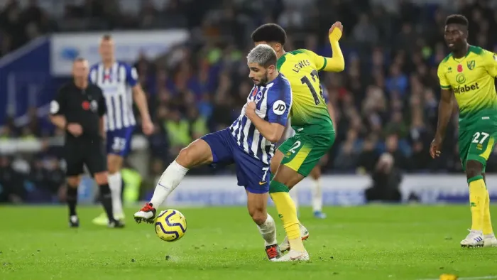 Framed Print : Brighton and Hove Albion vs Norwich City: Premier League Showdown at American Express Community Stadium (November 2, 2019) Framed Print : Brighton and Hove Albion vs Norwich City: Premier League Showdown at American Express Community Stadium (November 2, 2019)
