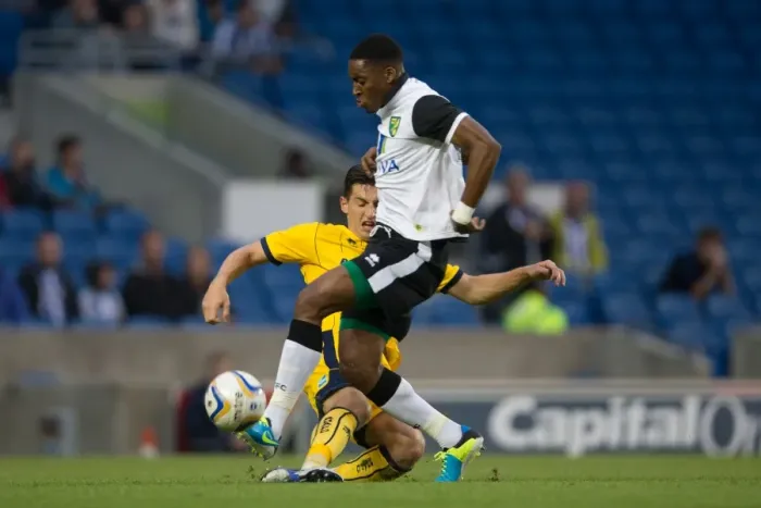 Framed Print : Brighton & Hove Albion vs Norwich City: Kickstarting the 2013-14 Season - Pre-Season Clash Framed Print : Brighton & Hove Albion vs Norwich City: Kickstarting the 2013-14 Season - Pre-Season Clash
