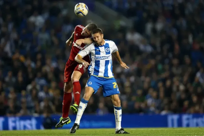 Framed Print : Brighton & Hove Albion vs. Nottingham Forest (05-10-2013): 2013-14 Home Game Framed Print : Brighton & Hove Albion vs. Nottingham Forest (05-10-2013): 2013-14 Home Game