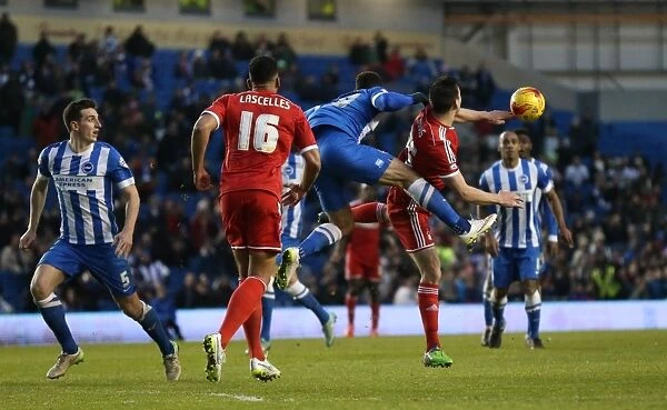 Brighton & Hove Albion vs Nottingham Forest: Leon Best Scores in Sky Bet Championship Clash at American Express Community Stadium (February 2015)