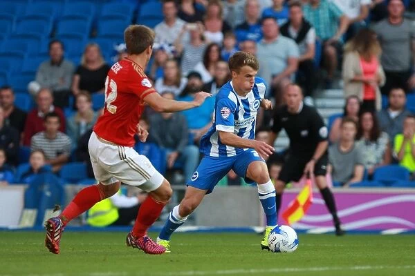 Brighton & Hove Albion vs Nottingham Forest: Solomon March in Action, Sky Bet Championship 2015
