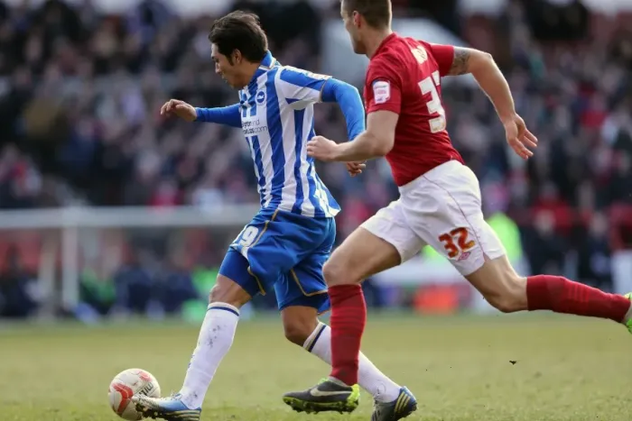 Framed Print : Brighton & Hove Albion vs. Nottingham Forest: 2012-13 Away Game Framed Print : Brighton & Hove Albion vs. Nottingham Forest: 2012-13 Away Game