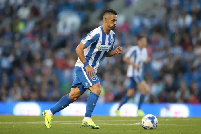 Framed Print : Brighton & Hove Albion vs. Nottingham Forest: Beram Kayal's Action-Packed Midfield Battle, EFL Sky Bet Championship (August 12, 2016)